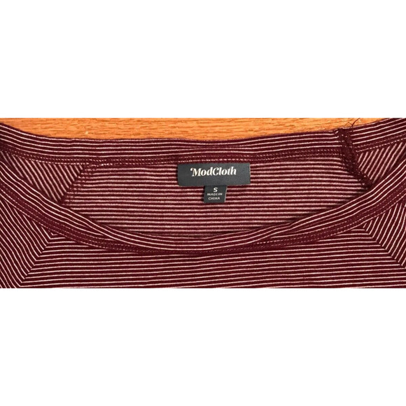 ModCloth Bateau So Beautiful 3/4 Sleeve Stripe Top - Size Small - Picture 4 of 9